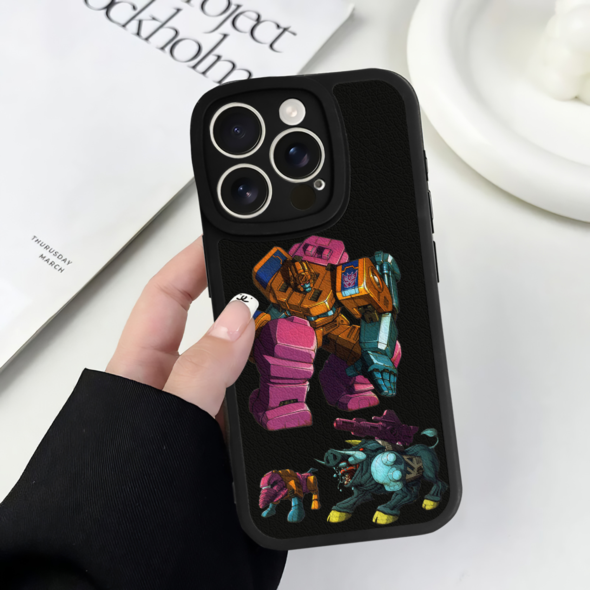 （画像用）  【iPhone 16シリーズ対応】シリコンスマホケース（レザー調） 材質：シリコン
